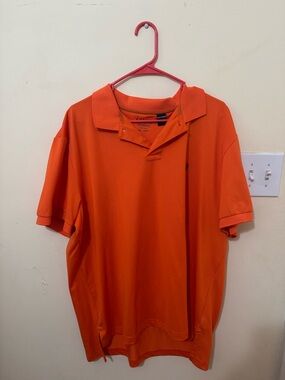 Chaps Men's Polo Shirt - Bright Orange
